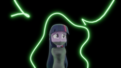 Size: 3840x2160 | Tagged: safe, alternate angle, alternate version, artist:ennddy, twilight sparkle, human, equestria girls, g4, 3d, barefoot, black background, bondage, bound and gagged, damsel in distress, feet, female, gag, hands behind back, high res, kidnapped, mummification, mummified, mummy, simple background, solo, tape, tape bondage, tape gag, tied up, worried