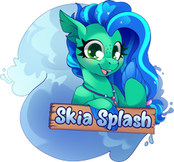 Size: 4321x4002 | Tagged: safe, artist:cutepencilcase, oc, oc only, oc:skia splash, seapony (g4), simple background, solo, transparent background