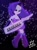 Size: 2846x3855 | Tagged: safe, artist:arturo_t1912, rarity, equestria girls, g4, background, bedroom eyes, bracelet, clothes, female, floating, jewelry, keytar, looking at you, magic, magic aura, musical instrument, playing instrument, shirt, show accurate, simple background, skirt, solo, solo female, stars