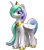 Size: 1500x1700 | Tagged: safe, artist:argos90, princess celestia, alicorn, pony, g4, 3d, 3d model, simple background, transparent background, unshorn fetlocks