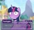 Size: 2048x1791 | Tagged: safe, artist:eltrash_art6, twilight sparkle, alicorn, pony, g4, blushing, cute, dating sim, female, gritted teeth, holiday, ponyville, raised hoof, solo, spanish, teeth, text box, translation request, twiabetes, twilight sparkle (alicorn), valentine's day, visual novel