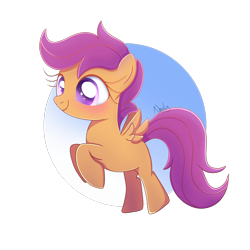 Size: 2000x2000 | Tagged: safe, artist:nnaly, scootaloo, pegasus, pony, g4, blank flank, blushing, cute, cutealoo, female, filly, flying, foal, partially transparent background, rearing, scootaloo can fly, smiling, solo, sparkles, sparkly eyes, wingding eyes, wings