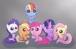 Size: 2951x1924 | Tagged: safe, artist:nnaly, applejack, fluttershy, pinkie pie, rainbow dash, rarity, twilight sparkle, earth pony, pegasus, pony, unicorn, g4, applejack's hat, babity, baby, baby dash, baby pie, baby pony, babyjack, babylight sparkle, babyshy, blank flank, cowboy hat, cute, dashabetes, diapinkes, female, filly, filly applejack, filly fluttershy, filly mane six, filly pinkie pie, filly rainbow dash, filly rarity, filly twilight sparkle, flying, foal, freckles, group, hat, horn, jackabetes, looking at you, mane six, raribetes, sextet, shyabetes, smiling, spread wings, twiabetes, wings, younger