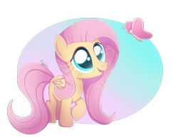 Size: 2766x2182 | Tagged: safe, artist:nnaly, fluttershy, butterfly, pegasus, pony, g4, cute, female, filly, filly fluttershy, foal, folded wings, looking at something, open mouth, open smile, partially transparent background, raised hoof, shyabetes, simple background, smiling, sparkles, sparkly eyes, wingding eyes, wings, younger