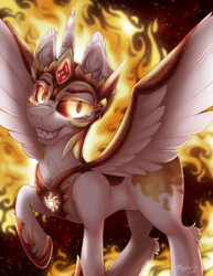 Size: 1000x1294 | Tagged: safe, artist:mychelle, daybreaker, pony, g4, solo