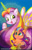 Size: 582x900 | Tagged: safe, artist:mary bellamy, sunny starscout, velvet starscout, alicorn, earth pony, pony, g5, female, filly, foal, mother, mother and child, mother and daughter, smiling, zorilita