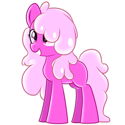 Size: 5000x5000 | Tagged: safe, artist:trackheadtherobopony, oc, oc:creamy rose, goo, goo pony, original species, show accurate, simple background, solo, transparent background