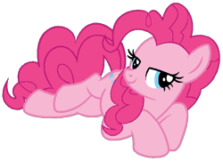 Size: 660x479 | Tagged: safe, artist:noi kincade, pinkie pie, earth pony, pony, g4, female, lying down, simple background, smug, smugpie, solo, transparent background