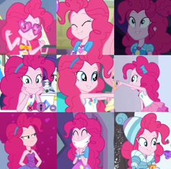 Size: 713x705 | Tagged: safe, pinkie pie, human, equestria girls, g4, collage, female, solo