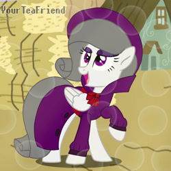 Size: 828x828 | Tagged: safe, artist:yourteafriend, oc, oc only, oc:oliver spade, pegasus, clothes, detective, fedora, female, hat, solo, trenchcoat