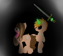 Size: 2000x1800 | Tagged: safe, artist:lunar_plague, oc, oc only, pegasus, pony, unicorn, horn