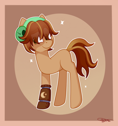 Size: 1500x1600 | Tagged: safe, artist:lunar_plague, oc, oc only, earth pony, pony, 3 legs, amputee, prosthetic leg, prosthetic limb, prosthetics, solo