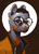 Size: 3025x4174 | Tagged: safe, artist:parab3llum, earth pony, pony, bust, disco elysium, glasses, kim kitsuragi, male, orange coat, ponified, portrait, solo, stallion, style emulation