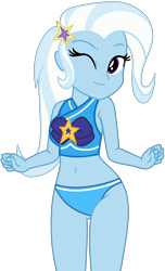 Size: 1084x1788 | Tagged: safe, artist:star-armour95, artist:yaya54320bases, rarity, trixie, human, equestria girls, equestria girls specials, g4, my little pony equestria girls: better together, my little pony equestria girls: forgotten friendship, bare shoulders, beautiful, belly, belly button, bikini, clothes, cute, female, midriff, one eye closed, simple background, sleeveless, smiling, solo, swimsuit, transparent background, trixie's beach shorts swimsuit, vector, wink, woman