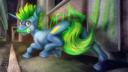 Size: 4000x2250 | Tagged: safe, artist:vepital', oc, oc only, unicorn, horn