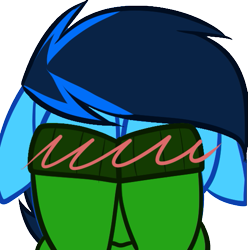 Size: 537x541 | Tagged: safe, artist:mxiiisy, oc, oc only, oc:cobalt chaser, pegasus, pony, blue coat, blue mane, blush lines, blushing, clothes, digital art, emotes, floppy ears, hiding face, hoodie, jacket, male, pegasus oc, simple background, solo, sweater, transparent background