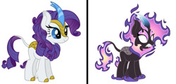 Size: 517x248 | Tagged: safe, rarity, kirin, nirik, g4, kirin rarity, kirin-ified, nirik-ified, species swap, vector