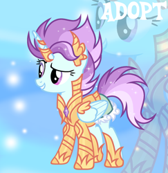 Size: 1280x1317 | Tagged: safe, artist:vi45, oc, oc only, alicorn, pony, armor, female, mare, solo, zoom layer