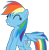 Size: 602x610 | Tagged: safe, artist:noi kincade, rainbow dash, pegasus, pony, g4, female, simple background, transparent background