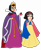 Size: 3016x3704 | Tagged: safe, artist:yaya54320, human, equestria girls, g4, barely eqg related, disney, disney princess, duo, duo female, equestria girls-ified, evil queen, female, queen, simple background, snow white, snow white and the seven dwarfs, transparent background