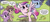 Size: 1203x530 | Tagged: safe, idw, princess cadance, pegasus, pony, unicorn, g4, my little pony: rise of cadance, spoiler:comic, spoiler:my little pony: rise of cadance, bow, clothes, colt, female, filly, foal, grass, hair bow, horn, jewelry, male, pegasus cadance, teen princess cadance, text