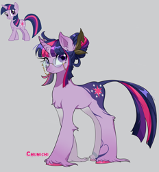 Size: 2696x2904 | Tagged: safe, artist:chunichichuni, twilight sparkle, pony, unicorn, g4, female, glasses, horn, mare