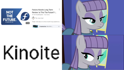 Size: 1920x1080 | Tagged: safe, screencap, maud pie, g4, maud pie (episode), my little pony: friendship is magic, season 4, animated, cute, fedora (os), kinoite, linux, meme, smiling, solo, when she smiles