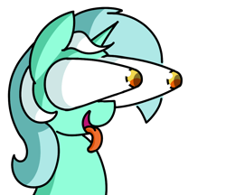 Size: 1008x870 | Tagged: safe, artist:starbounce, lyra heartstrings, pony, unicorn, g4, booba, bust, emote, emotes, emoticon, eye bulging, female, horn, lyra emote pack, mare, outline, simple background, solo, tongue out, transparent background, white outline