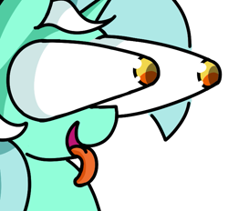 Size: 655x607 | Tagged: safe, artist:starbounce, lyra heartstrings, pony, unicorn, g4, booba, bust, emote, emotes, emoticon, eye bulging, female, horn, lyra emote pack, mare, outline, simple background, solo, tongue out, transparent background, white outline