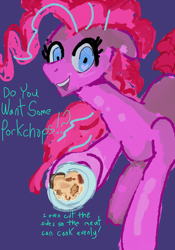 Size: 1960x2800 | Tagged: safe, artist:thelastenforcement, pinkie pie, pony, g4, food, meat, plate