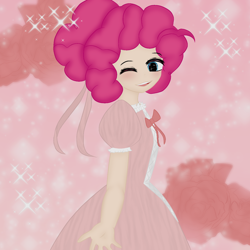 Size: 1280x1280 | Tagged: safe, artist:emma63194nr, pinkie pie, human, equestria girls, g4, female