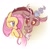 Size: 715x694 | Tagged: safe, artist:egitojuniior, discord, fluttershy, draconequus, pegasus, pony, g4, antlers, blushing, duo, duo male and female, female, horn, looking at each other, looking at someone, male, ship:discoshy, shipping, signature, straight