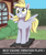 Size: 2500x3000 | Tagged: safe, artist:t72b, derpy hooves, pegasus, pony, g4, animated, derp, female, grass, grin, house, mare, outdoors, silly, silly pony, smiling, solo, spread wings, standing, text, tree, vibrating, vibration plate, wings