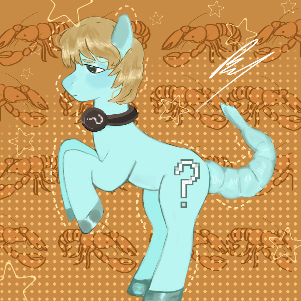 #3547311 - safe, artist:umexq, lobster, pony, headphones, ponified ...