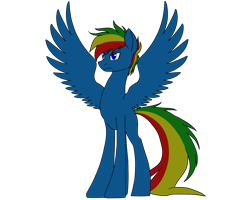 Size: 2500x2000 | Tagged: safe, artist:ruchiyoto, oc, oc only, oc:rainbow storm, pegasus, pony, male, simple background, solo, stallion, transparent background