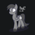 Size: 950x950 | Tagged: safe, artist:ossilia flawol, derpibooru exclusive, oc, oc only, oc:red (someponys disillusion), pegasus, fanfic:someponys disillusion, coat markings, dark background, gray background, gray coat, gray mane, pegasus oc, reference sheet, simple background, solo