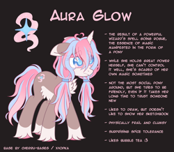 Size: 4123x3588 | Tagged: safe, artist:cherru-bases, artist:space_disaster, oc, oc only, oc:aura glow, pony, unicorn, female, horn, mare, solo