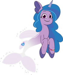 Size: 4018x4804 | Tagged: safe, izzy moonbow, seapony (g4), g5, my little pony: tell your tale, official, spirit of adventure, spoiler:g5, spoiler:my little pony: tell your tale, spoiler:tyts02e35, .ai available, .svg available, bracelet, female, jewelry, mare, simple background, smiling, solo, svg, transparent background, vector