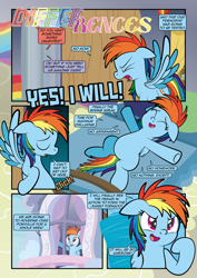 Size: 1920x2715 | Tagged: safe, artist:alexdti, rainbow dash, pony, comic:how we met, g4, female, filly, filly rainbow dash, solo, younger