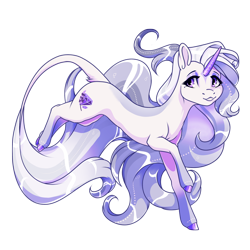 Size: 2000x2000 | Tagged: safe, artist:oneiria-fylakas, oc, oc:miss lavender, pony, unicorn, female, horn, mare, simple background, solo, transparent background