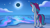 Size: 2400x1350 | Tagged: safe, artist:shad0w-galaxy, zipp storm, pegasus, pony, g5, my little pony: tell your tale, spirit of adventure, leak, spoiler:g5, spoiler:my little pony: tell your tale, spoiler:tyts02e35, beach, cloud, detailed background, eclipse, female, hooves, magic, mare, ocean, show accurate, solar eclipse, solo, stars, style emulation, water