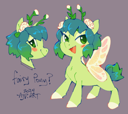 Size: 700x626 | Tagged: safe, artist:clovercoin, oc, oc only, fairy, fairy pony, original species, pony, solo