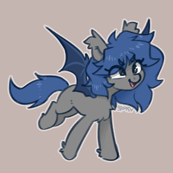 Size: 2732x2732 | Tagged: safe, artist:itsspoops, oc, oc only, bat pony, pony, cute, female, mare, solo