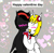 Size: 1019x994 | Tagged: safe, artist:ask-luciavampire, oc, oc only, oc:arnold the pony, oc:lucia nightblood, pegasus, pony, undead, vampire, vampony, tumblr:ask-luciavampire, blushing, cheek kiss, duo, duo male and female, female, holiday, kissing, male, mare, stallion, tumblr, valentine, valentine's day