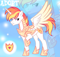 Size: 1280x1202 | Tagged: safe, artist:vi45, oc, alicorn, pony, armor, male, solo, stallion