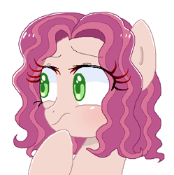 Size: 545x547 | Tagged: safe, artist:lullapiies, oc, oc:lullapie, pony, bust, female, mare, portrait, simple background, solo, white background