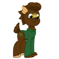 Size: 720x720 | Tagged: safe, oc, oc:larrypawbot, wolf, wolf pony, g5, my little pony: tell your tale, deviantart, halloween, holiday, universal studios, universalmonsters