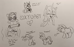 Size: 2048x1315 | Tagged: safe, artist:pony quarantine, oc, oc:nyx, oc:snowdrop, alicorn, pegasus, pony, bipedal, blind, female, filly, foal, glasses, hairball, holiday, hoof hold, lesbian, mare, nyxruary, oc x oc, older, older nyx, plushie, pointing at you, round glasses, ship:snownyx, shipping, valentine, valentine's day, wet, wet mane