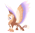 Size: 7500x7200 | Tagged: safe, artist:gigason, oc, oc only, oc:eros, griffon, absurd resolution, adoptable, bald face, beak, blaze (coat marking), brown feathers, brown fur, brown hair, brown tail, cat tail, cheek fluff, claws, coat markings, colored, colored belly, colored claws, colored eyebrows, colored paw pads, colored wings, colored wingtips, concave belly, eye markings, facial markings, fetlock tuft, flat colors, flower, flower in hair, frown, gradient wings, griffon oc, head fluff, leg markings, leopard print, looking back, male, male oc, multicolored wings, nervous, obtrusive watermark, pale belly, paw pads, paws, purple eyes, shy, simple background, solo, spread wings, standing, tail, tail markings, three quarter view, transparent background, watermark, white belly, white wingtips, wings