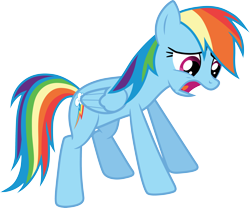 Size: 3610x3000 | Tagged: safe, artist:cloudy glow, rainbow dash, pegasus, g4, female, simple background, solo, transparent background, vector